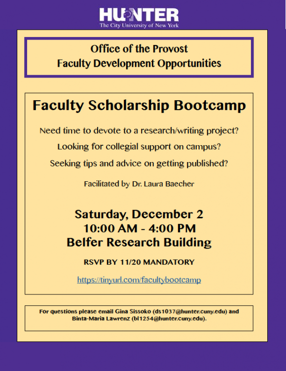 Faculty Scholarship Bootcamp